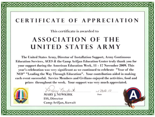 Certificates